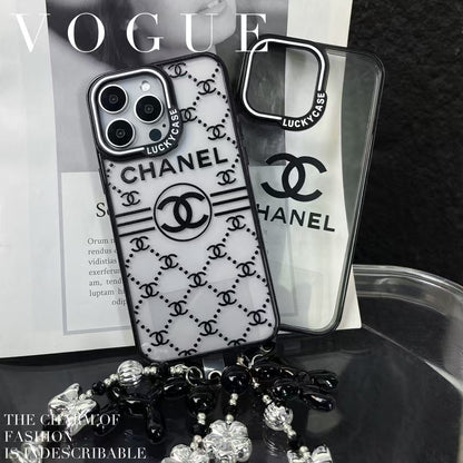 Chanel Minimalist Fashion Case for iPhone with Handgrip