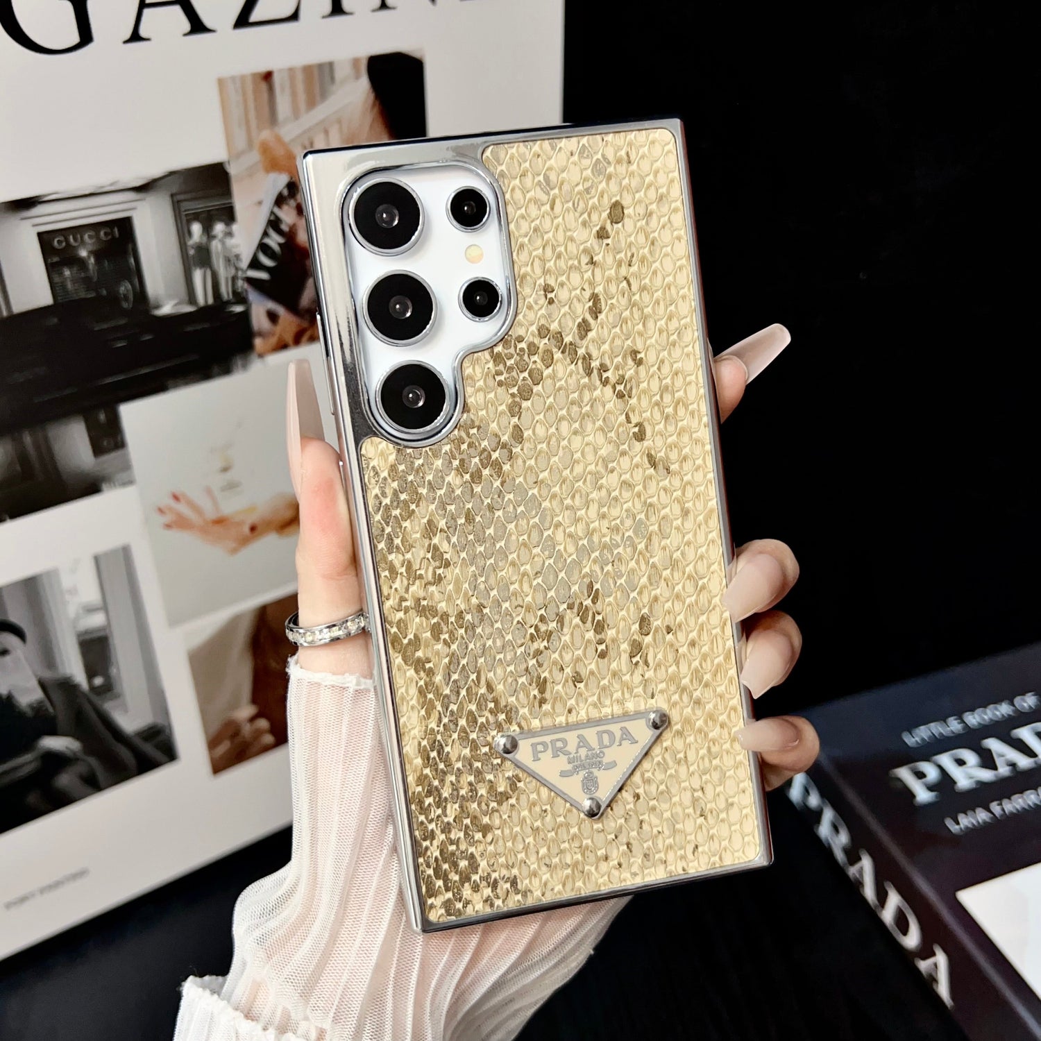 Sleek and Elegant Prada Samsung Phone case
