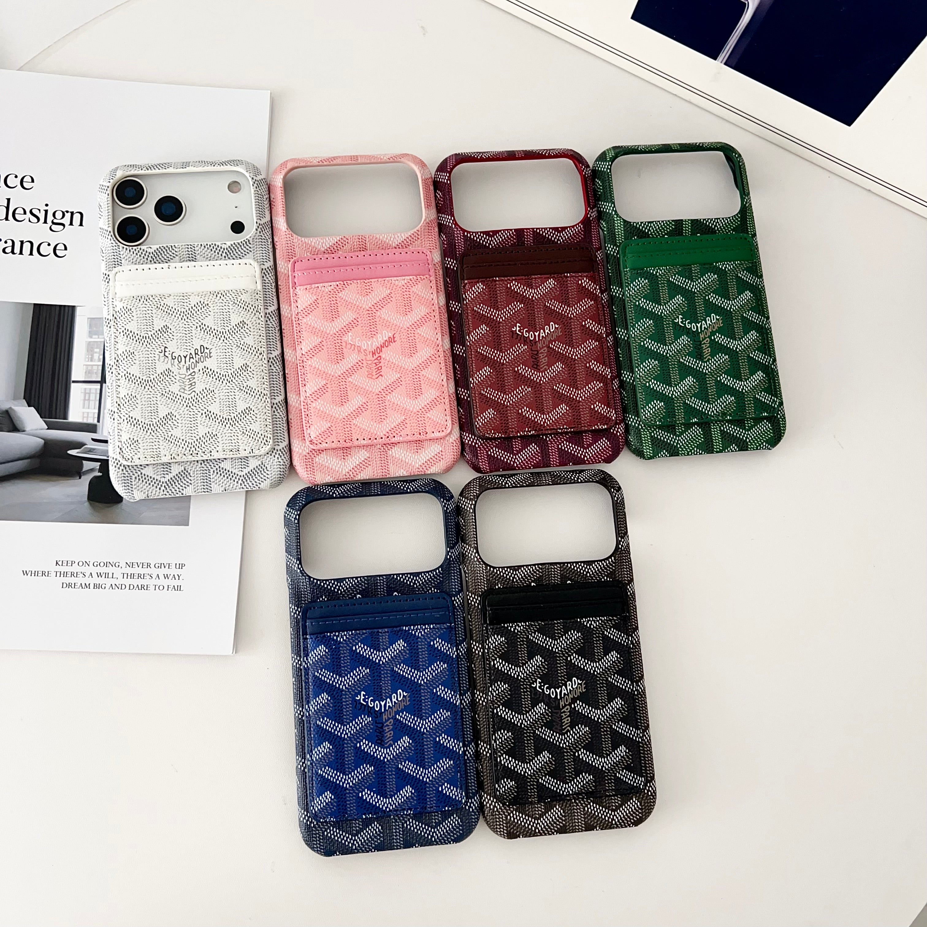 Goyard-Inspired Luxury iPhone Case