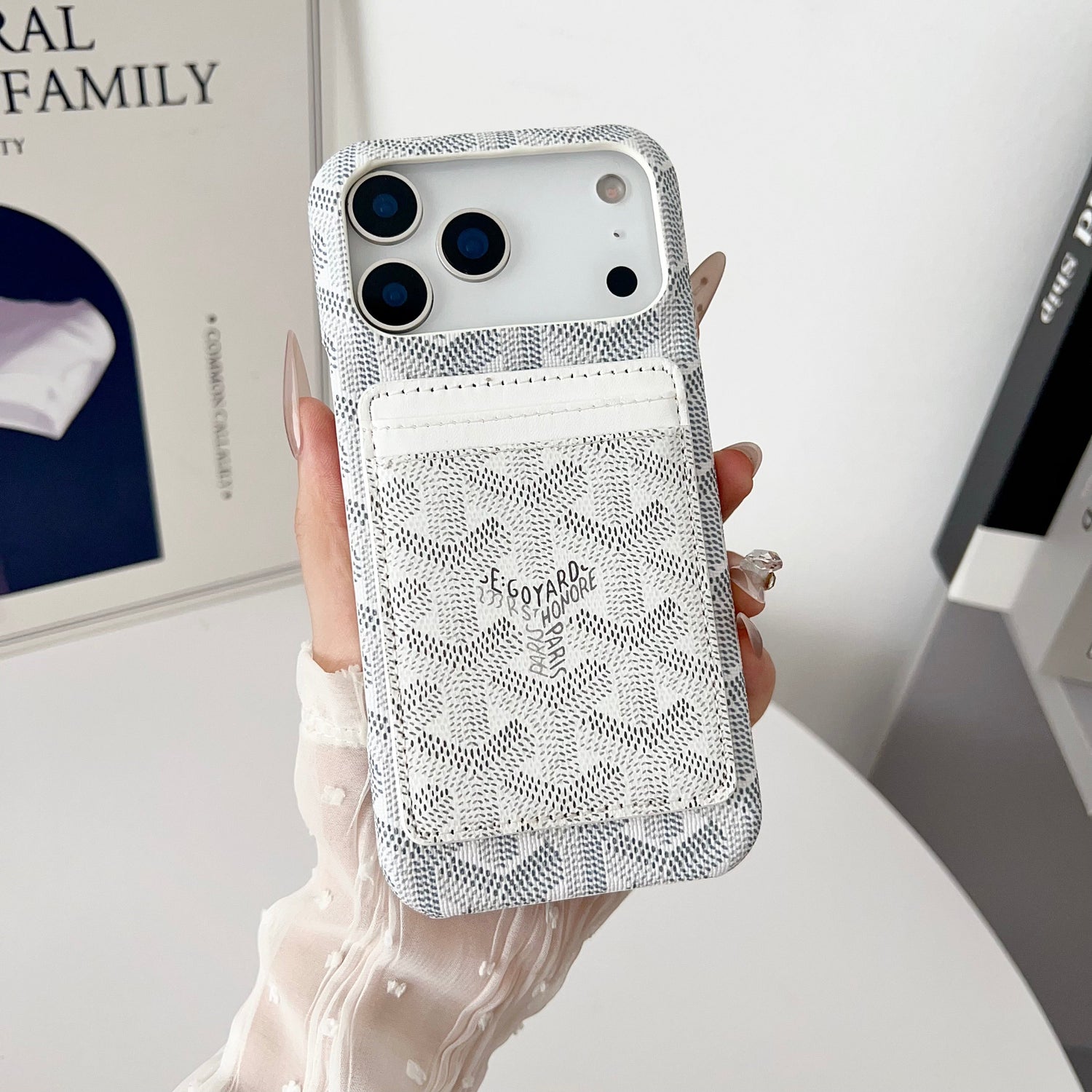 Goyard-Inspired Luxury iPhone Case