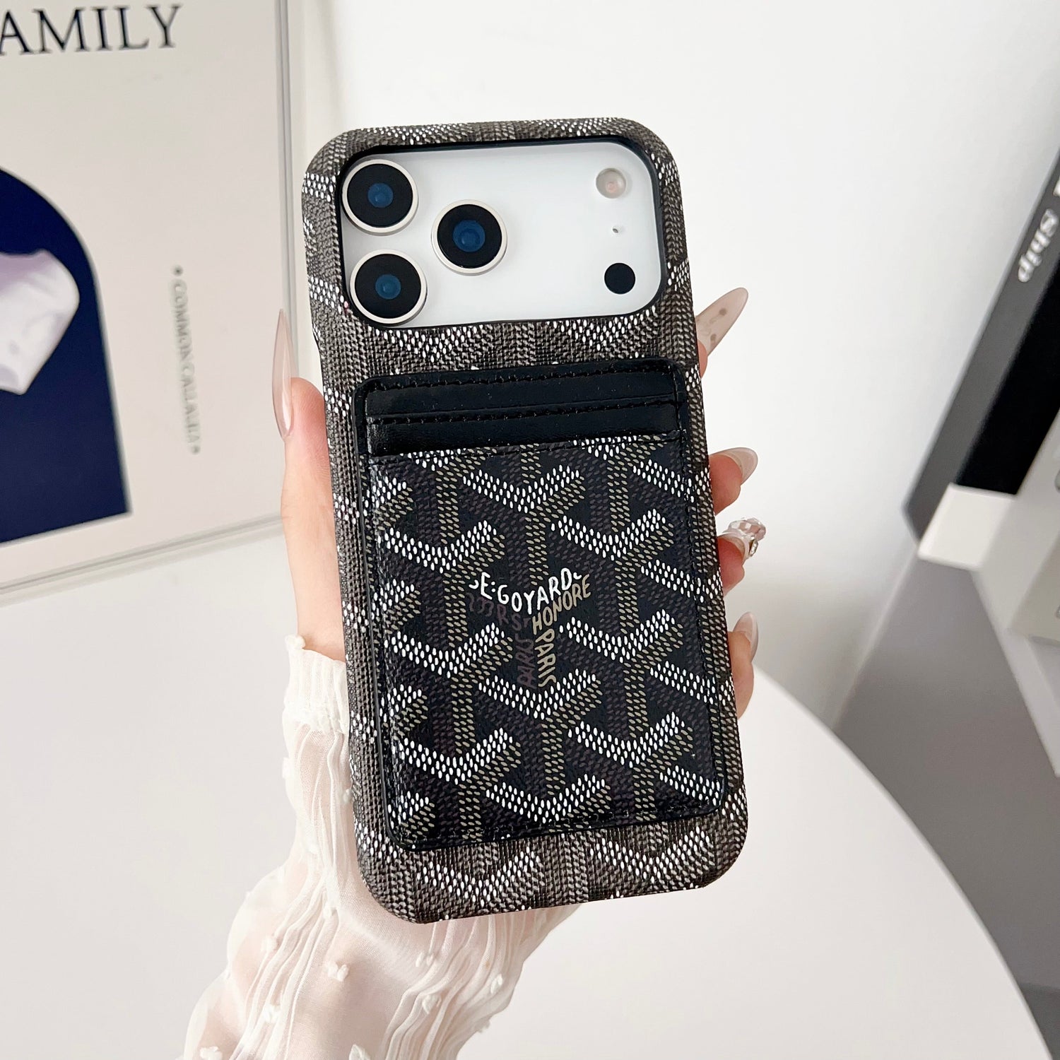 Goyard-Inspired Luxury iPhone Case