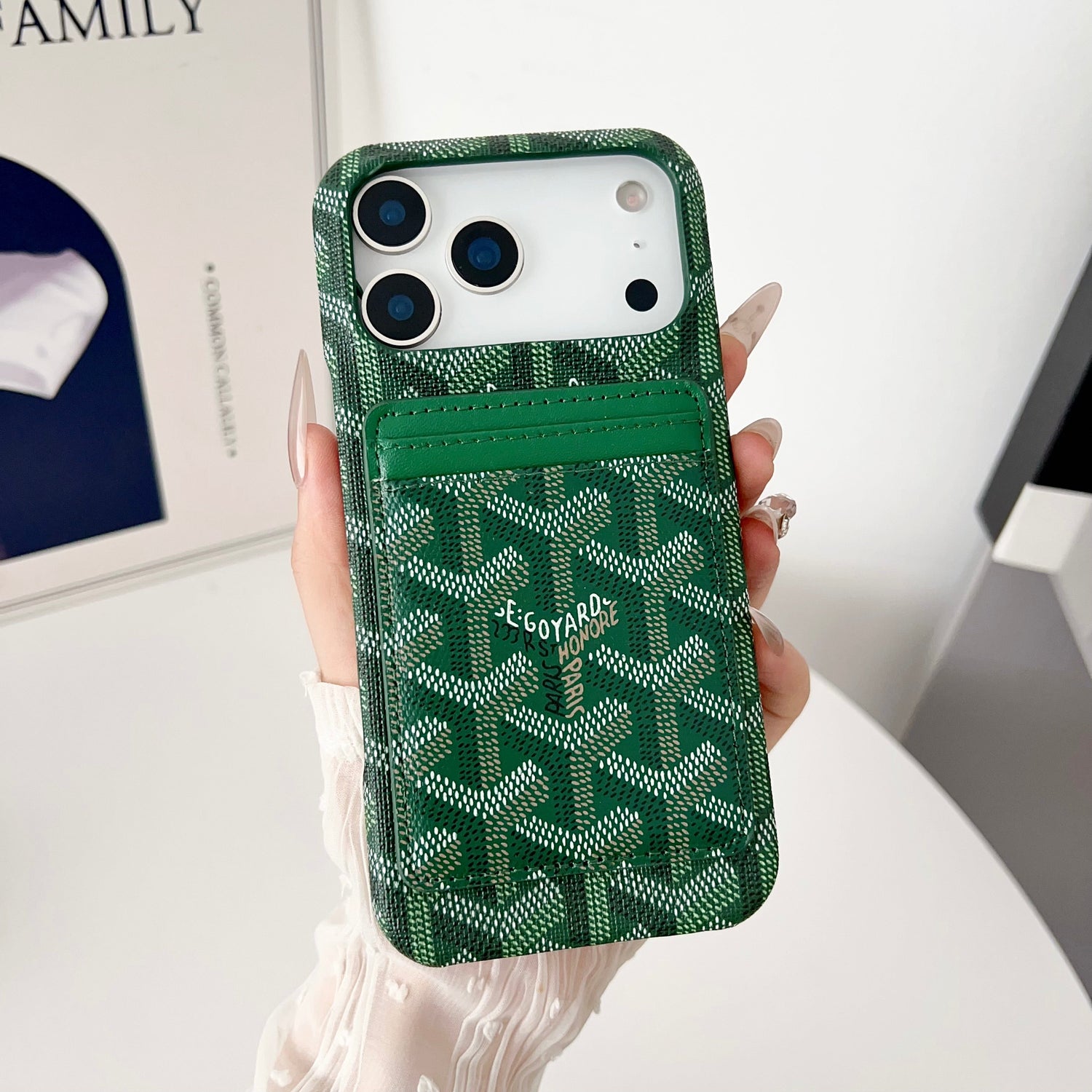 Goyard-Inspired Luxury iPhone Case