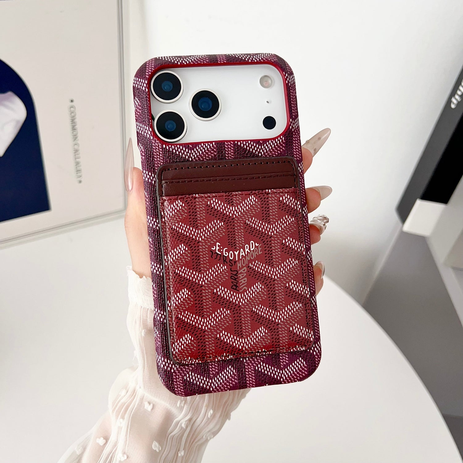 Goyard-Inspired Luxury iPhone Case