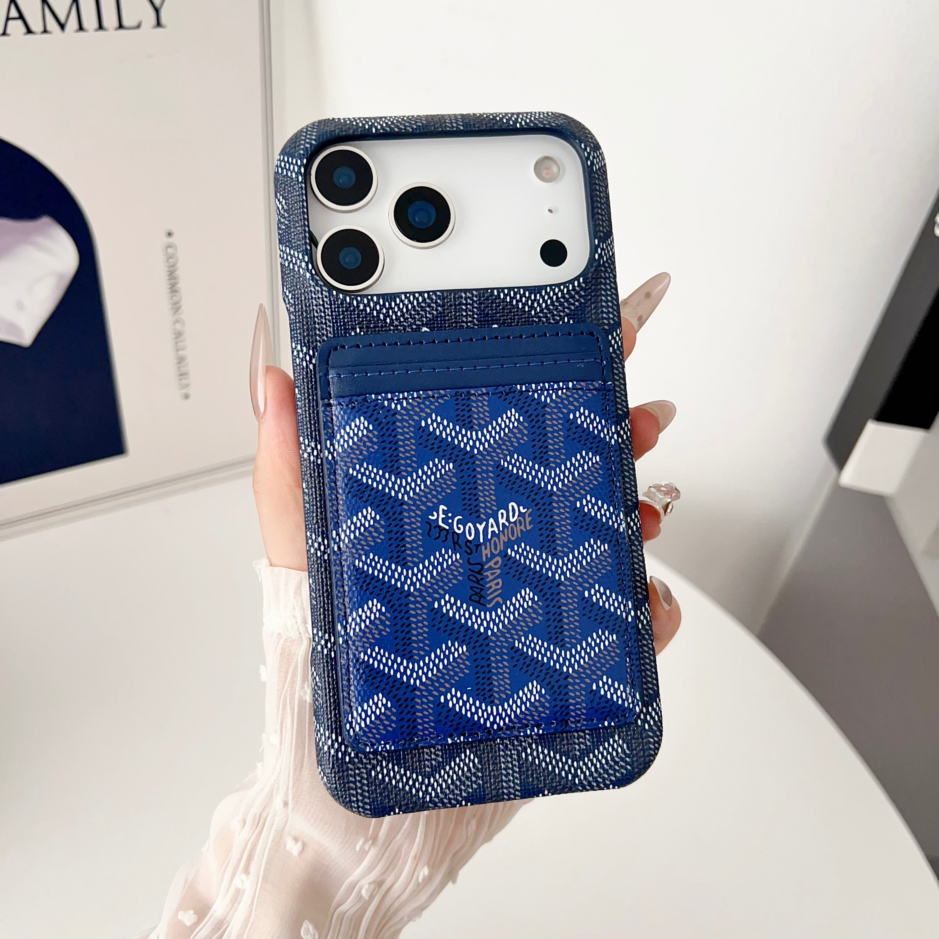 Goyard-Inspired Luxury iPhone Case