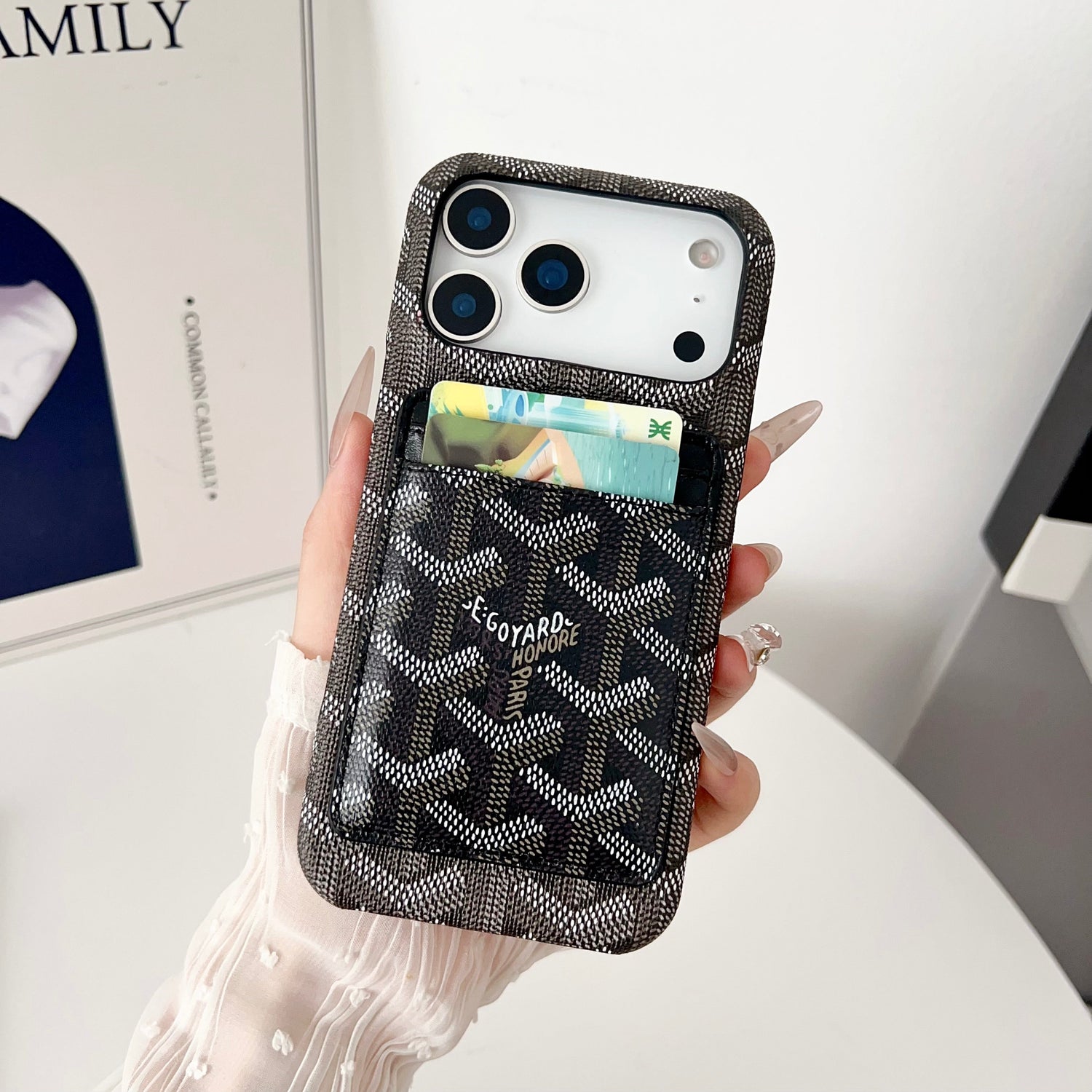 Goyard-Inspired Luxury iPhone Case