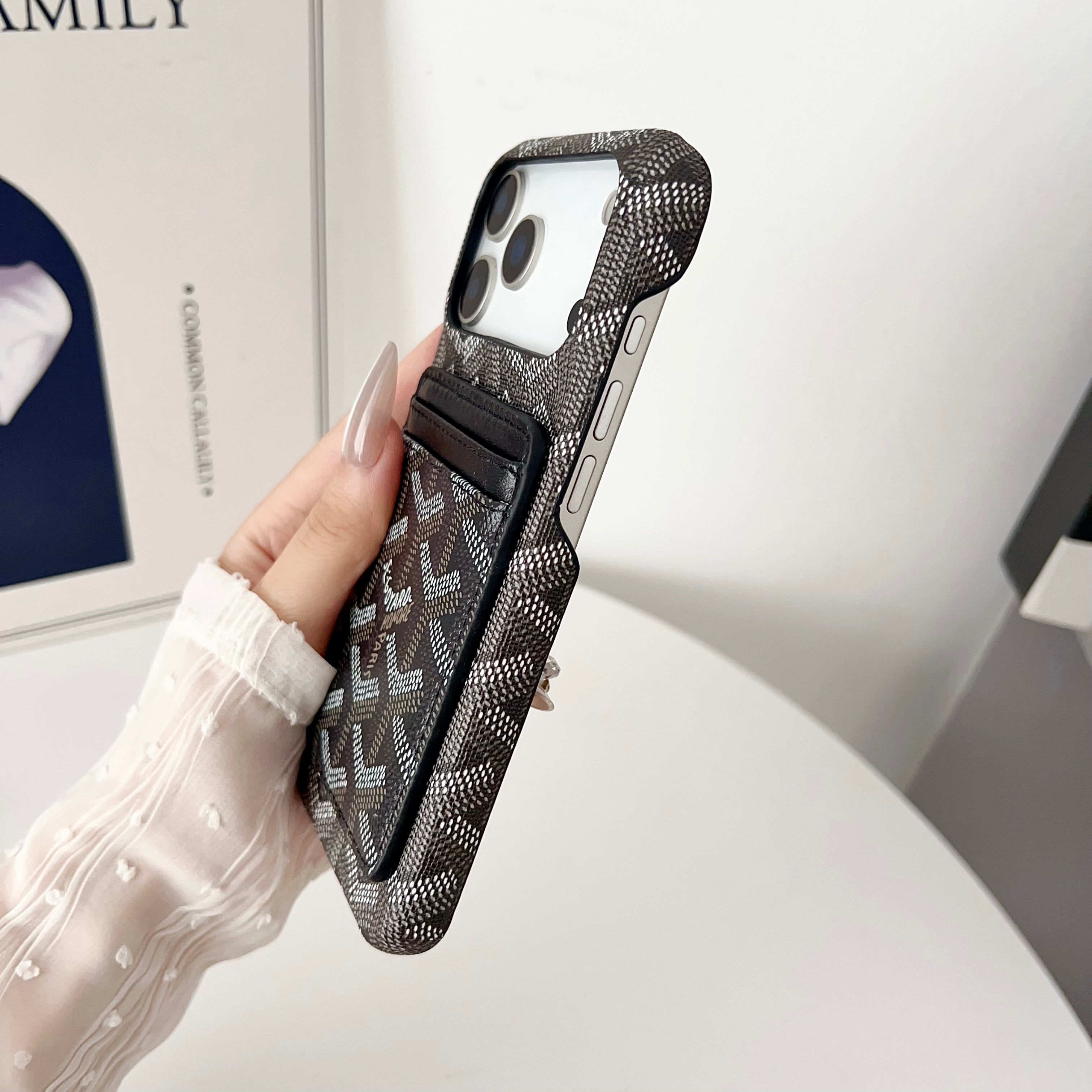 Goyard-Inspired Luxury iPhone Case