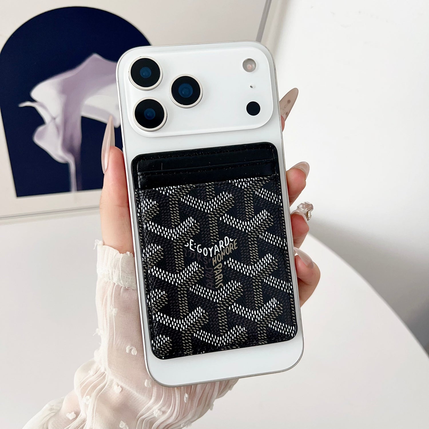 Goyard-Inspired Luxury iPhone Case