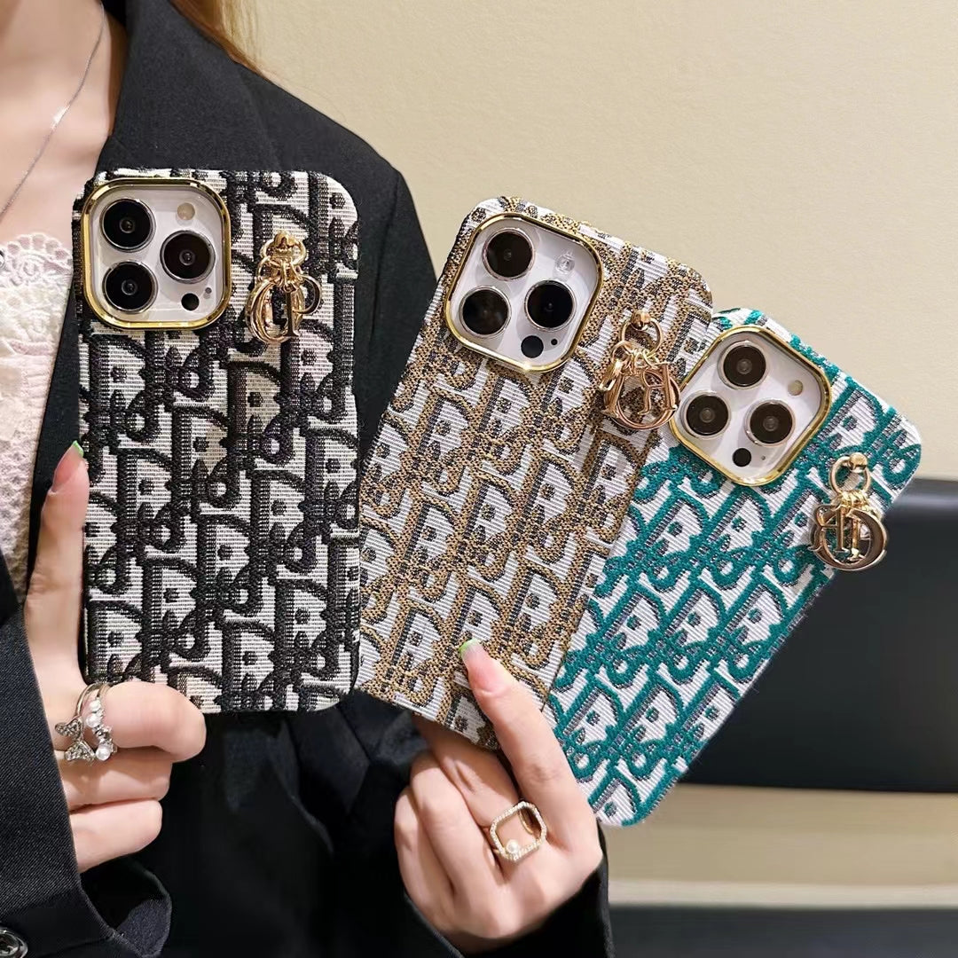 Detailed Close-up of Dior Lady Case for iPhone